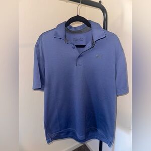 Under Armour Men's Light Blue Polo Shirt Size Large